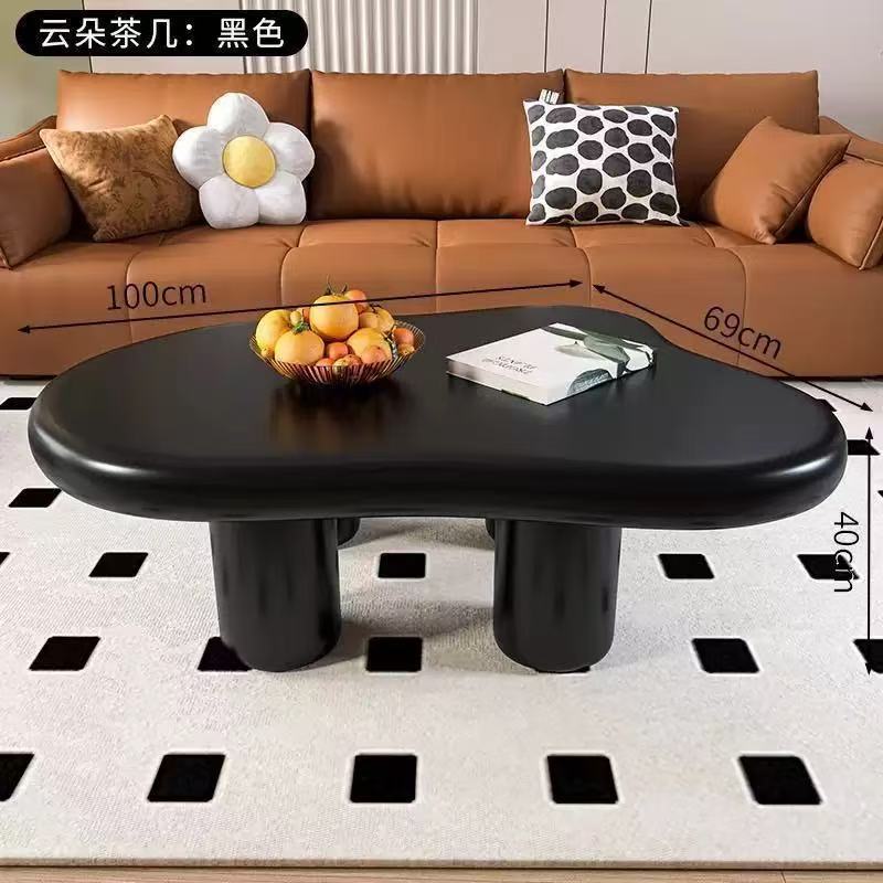 Cloud coffee table cream style scandinavianshape small tea table living room for homepopular small apartment modern casual coffee table