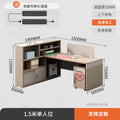 Saint li casual modern staff desk and chair combination office financial screen partition employee slot booth