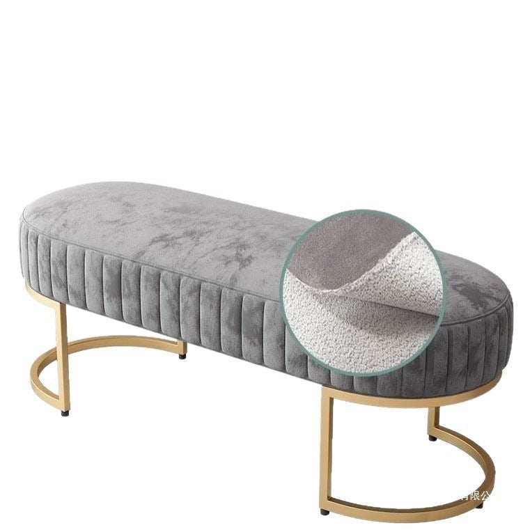 Clothing store shoe trying stool, fitting room, shopping mall rest stool, shoe changing stool, long bed end stool, for home doorway bench