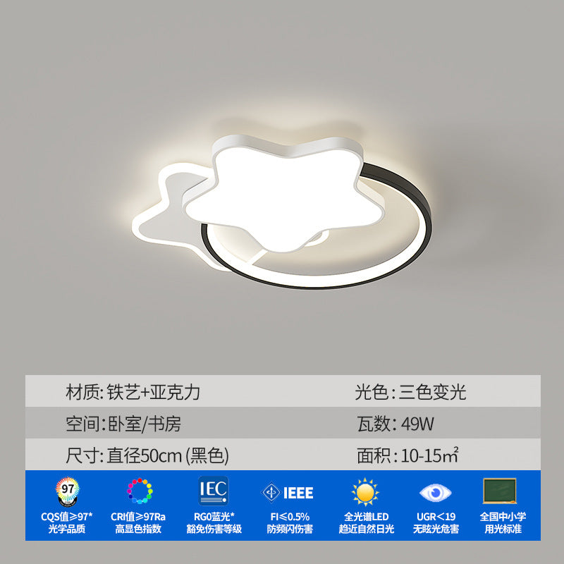 Zhongshan Lighting Living Room Ceiling Light Advanced Home Bedroom Modern Simple Highlighting Three Rooms and Two Living Rooms Intelligent Voice