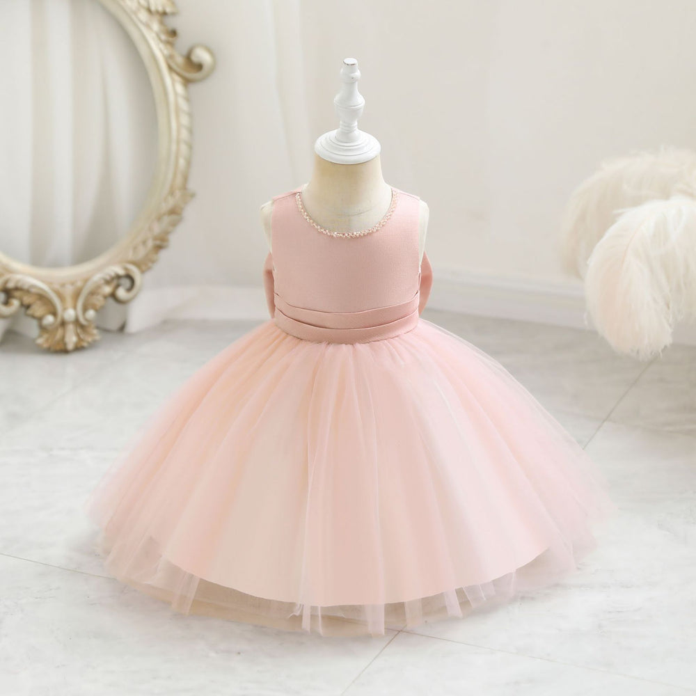 children's clothing, kids' formal dresses, solid color princess dresses, baby's first birthday butterfly dress, baby dress
