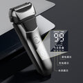 Reciprocating electric shaver for men digital display full body washable razor floating head beard razor charging wholesale