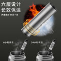 Quick-open cup thermos cup water cup 316 stainless steel tea water separation cup one-click lid opening cup outdoor car tea cup