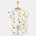 Baby short-sleeve romper, 100% cotton, newborn infant sleep sack, crawling suit, 0-1 year old, summer lightweight clothing