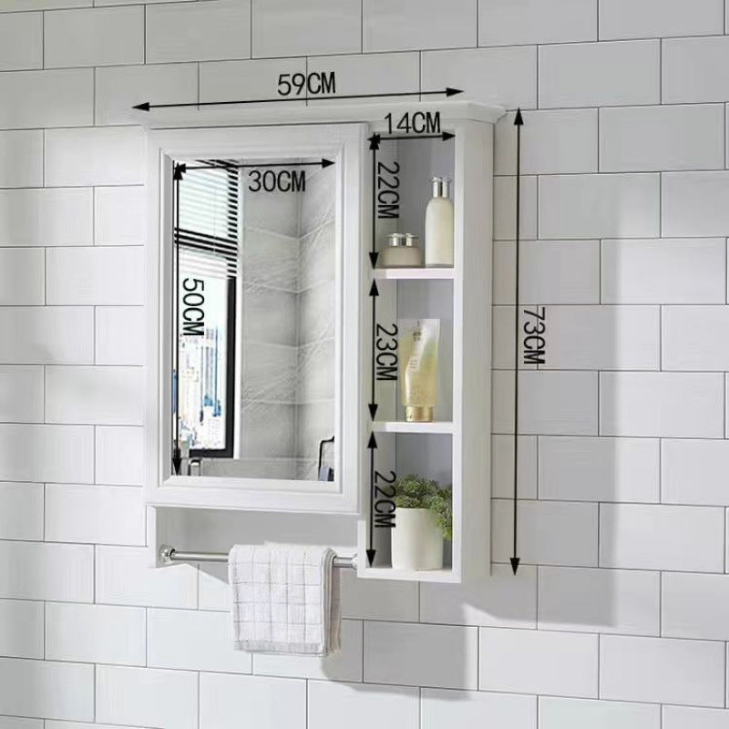Bathroom Mirror Bathroom Wall-mounted Shelf Mirror Cabinet Bathroom Mirror Cabinet Bathroom Dressing Mirror Wall Mirror Box