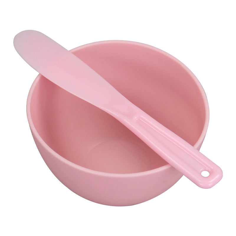 Beauty tool tpr silicone-like mask bowl, soft large bowl with 13cm opening, mask mixing stick, stirring and applicator pp large stick