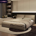 Italian normcore elephant ear bed casual creative large bed master bedroom double bed double storage wedding bed genuine leather bed