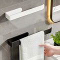 Hanging towel rackaccessible luxury bath towel hanging rod bathroom punch-free shelf bathroom storage rod storage hook hanging rack