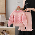Girls' sweater and pants set - new autumn  collection: gradient color sweater and pants two-piece outfit for little girls