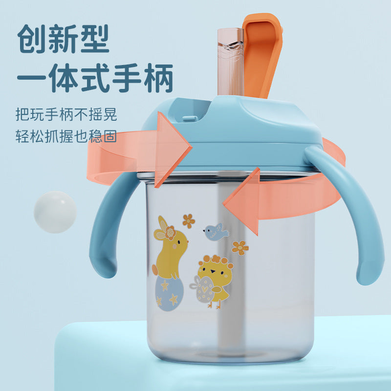 English boxed new infant learning drinking cup baby drinking cup children's milk cup with scale factory direct sales