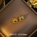 [set] high-end elegant and luxurious full diamond necklace for women, earrings, rings, full diamond copper inlaid zirconium sweater chain wholesale