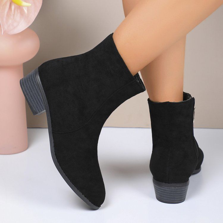 Exportfashionplus size short boots for women fall and winter single boots new arrival ankle short boots thick heel british style boots women's boots