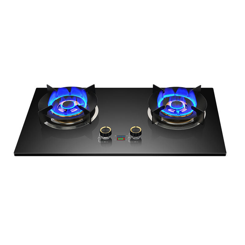 German gas stove for home double stove pure copper fire cover large power embedded fierce fire natural gas liquefied gas timing