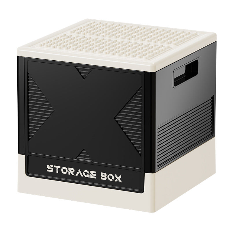 Installation-free Cartoon Lego Storage Box Large Capacity Storage Flip Foldable Clothing Toys Snacks Organizing Box