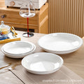 Wholesale gold-rimmed ceramic large plate deep plate thickened oven mitt soup plate boiled fish hair bloodwang for home vegetable plate large round plate