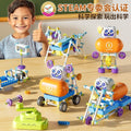 Kids electric science and education building blocks primary school students physics gear mechanical assemble educational toys 6-13 years old boys gifts
