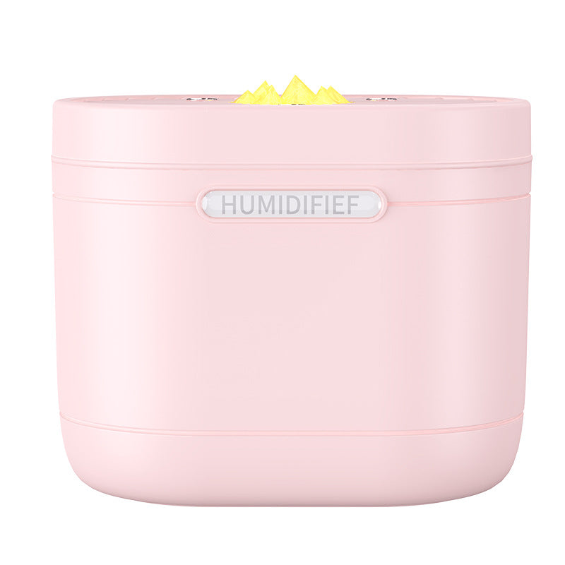 Creative colorful ambient light air humidifier, usb indoor bedroom desktop hydration, silent high mist output humidifier