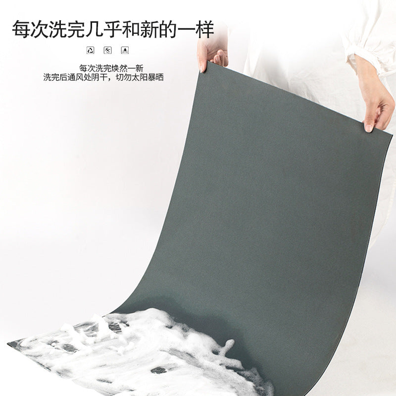 Soft diatom mud bathroom floor mat, absorbent mat, bathroom foot mat, toilet, bathroom door, non-slip quick-drying carpet