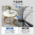 Accessible luxury small coffee table mini small apartment coffee table living room for home tea table casual rental house use simple small round table