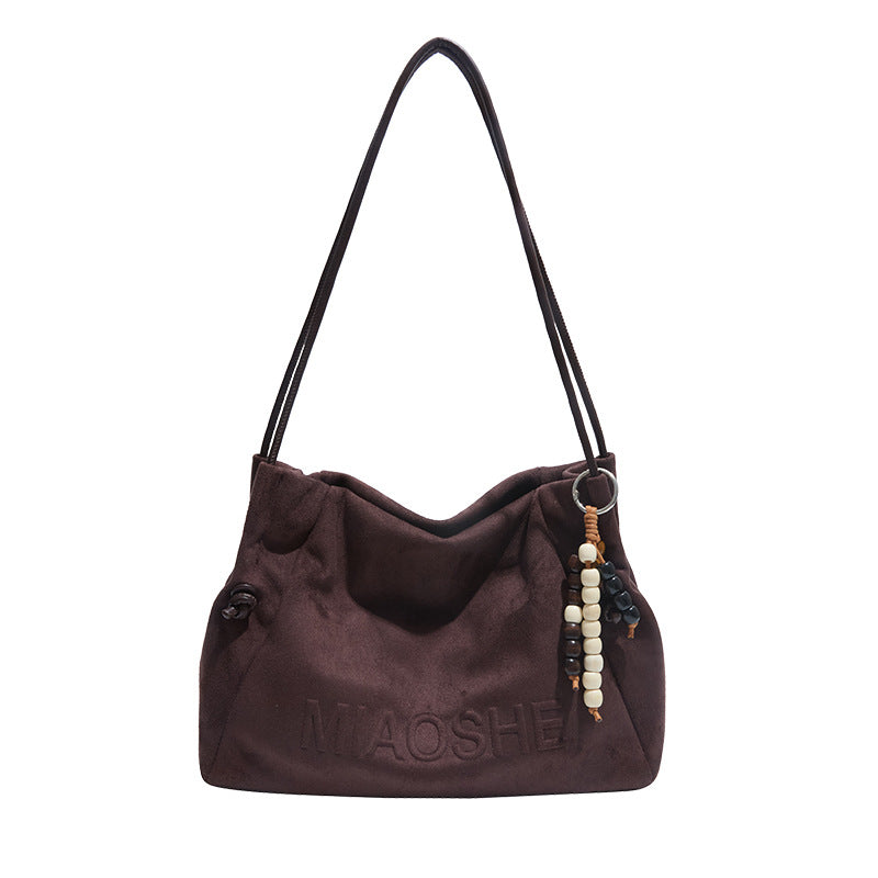 2025 new autumn/winter crossbody bag - commuter plush large capacity shoulder bag - women's casual fashion high-end tote bag