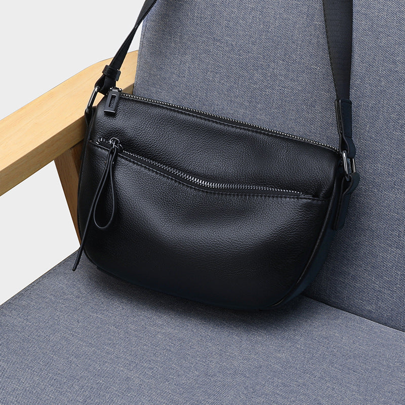 Fashion versatile women's shoulder bag 2025 new spring and summer casual lightweight nylon leather messenger mini