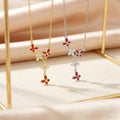 hot-selling fashion dripping oil tassel butterfly necklace for women accessible luxuryniche styleeasiest for matchelegant titanium steel clavicle chain jewelry
