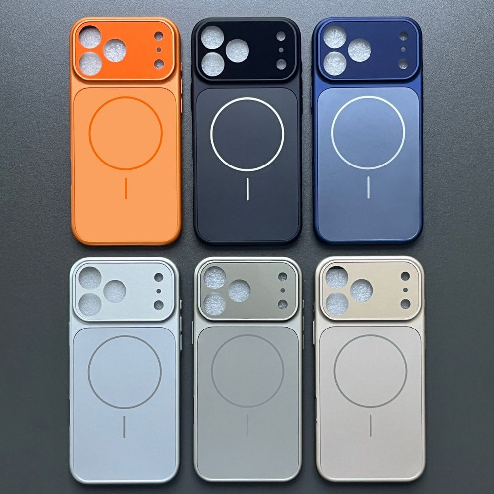 Suitable for iphone 17 corning glass frosted mobile phone case, apple 11~16 seconds to turn into 17 magnetic electroplated mobile phone case