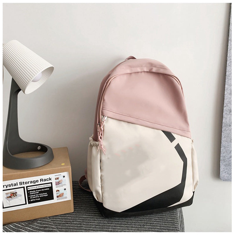 New high-value casual backpack junior high school schoolbag ins style crossbody small fresh large-capacity backpack