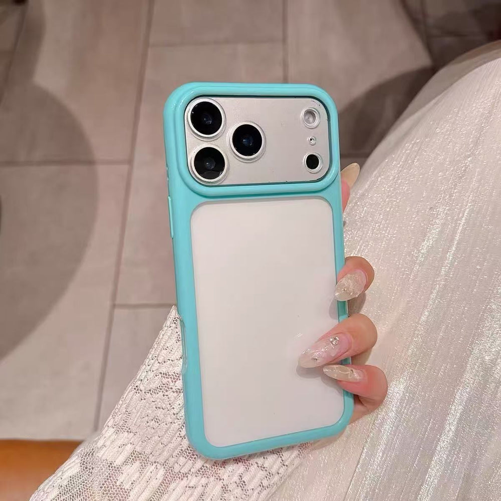 Suitable for apple 17pro mobile phone case macaron diy card photo frame case multi-color glossy iphone18 starry sky case