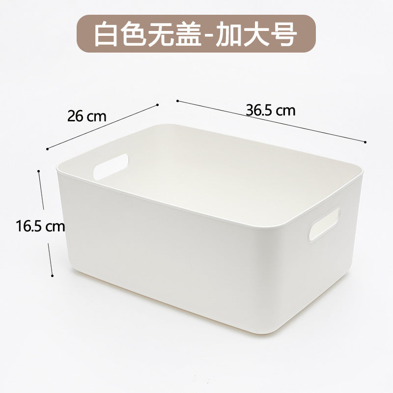 Plastic storage box Clothes household kitchen storage box Desktop sundries storage Organizing box with lid Dust-proof storage box
