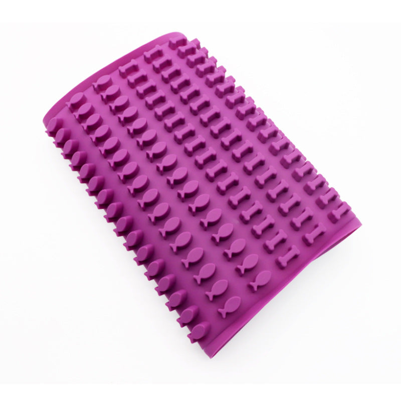 Fish and bones baking mat silicone drain tableware fish bones dog food biscuit mold pet non-slip environmentally friendly kitchen
