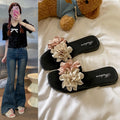Floral platform sandals - women's summer 2025 new collection - fairycore beach sandals, perfect with dresses
