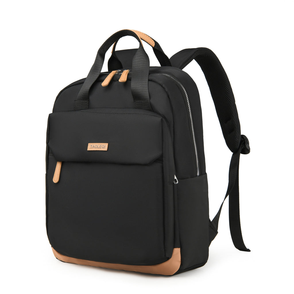 New large-capacity simple travel backpack, lightweight and trendy college student schoolbag, fashionable business commuter backpack.
