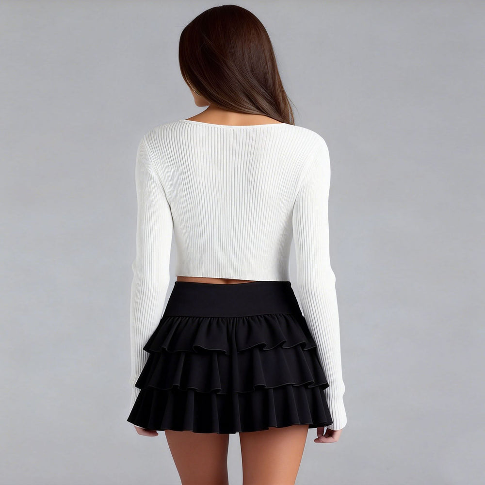 new arrival:  &  hot-selling sweetheart tiered cake skirt high-waisted ruffle mini skirt pants