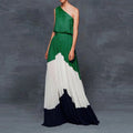 Green on top and black on bottom