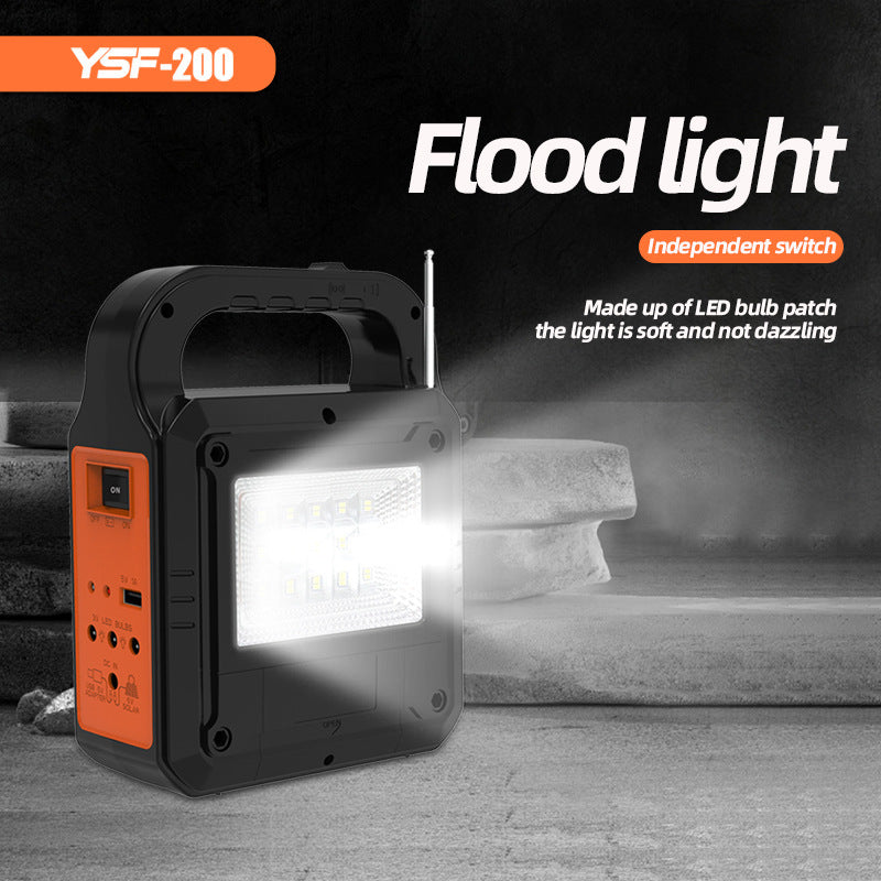 YSF Z00 Solar Bluetooth Speaker Outdoor Light Camping Light Charging Emergency Lighting Tent Light Long Battery Life