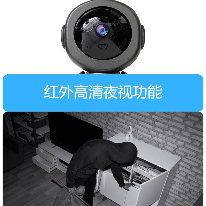 New wifi indoor hd 3mp motion-tracking smart camera for home security and baby monitoring - no stand required