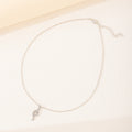 Wholesale alloy diamond-studded cross pendant necklace - european & american cross-border jewelry - women's versatile geometric necklace - animal snake pendant