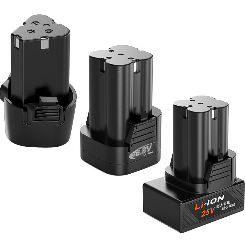 12v cordless drill battery, pistol grip drill, electric screwdriver, rechargeable drill, 16.8v/25v high-capacity lithium battery