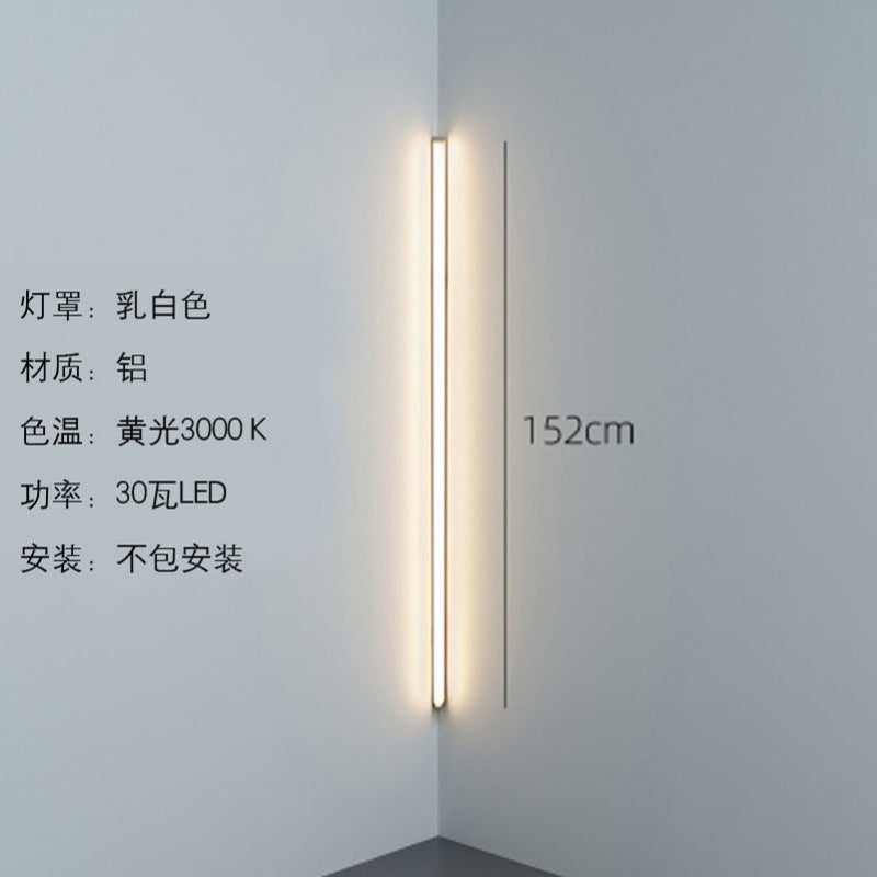 Minimalist corner wall lamp, Nordic living room bedroom store creative personalized atmosphere lamp strip LED lighting