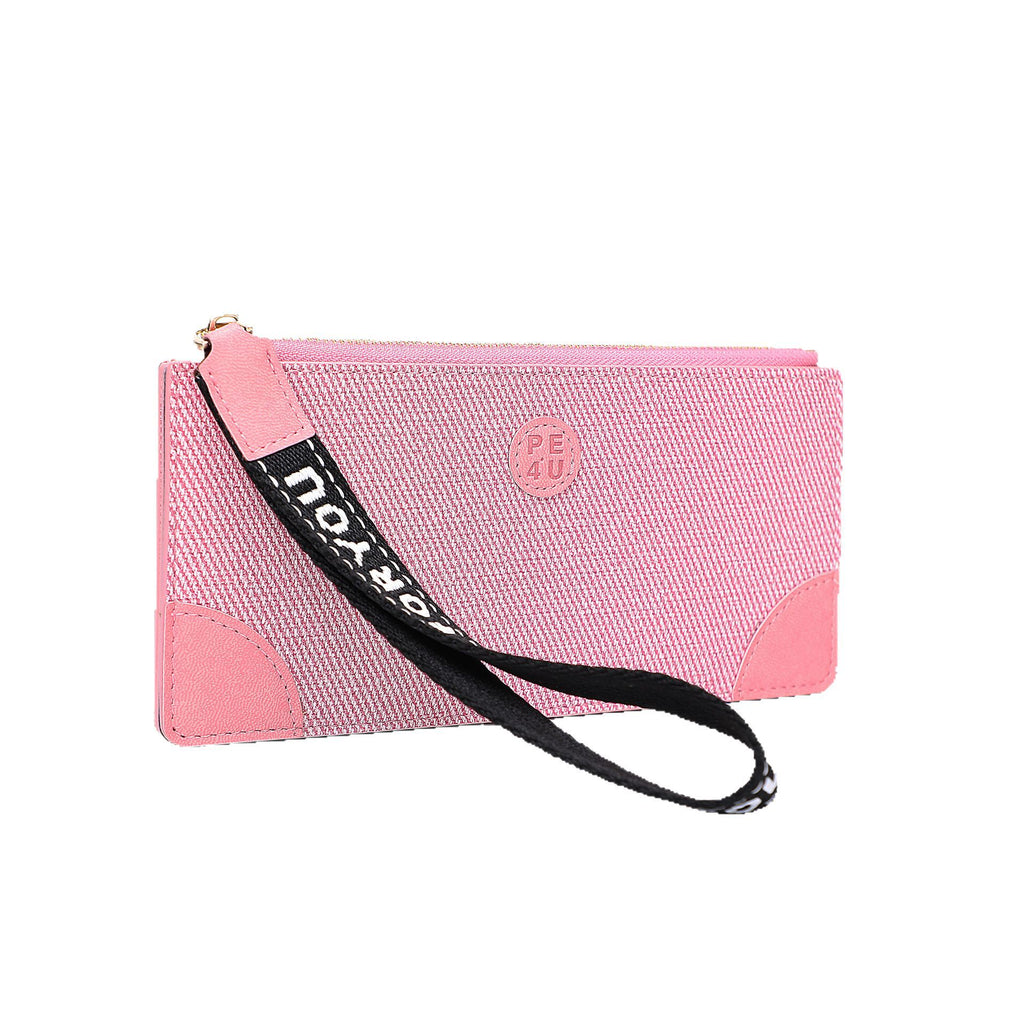 2025 new wallet women's high-end long ultra-thin envelope wallet large capacity fashion denim women's wallet