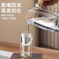 High-end acacia wood white wine glass set - home use, light luxury crystal glass shot glasses, gold foil wine pourer, barware set