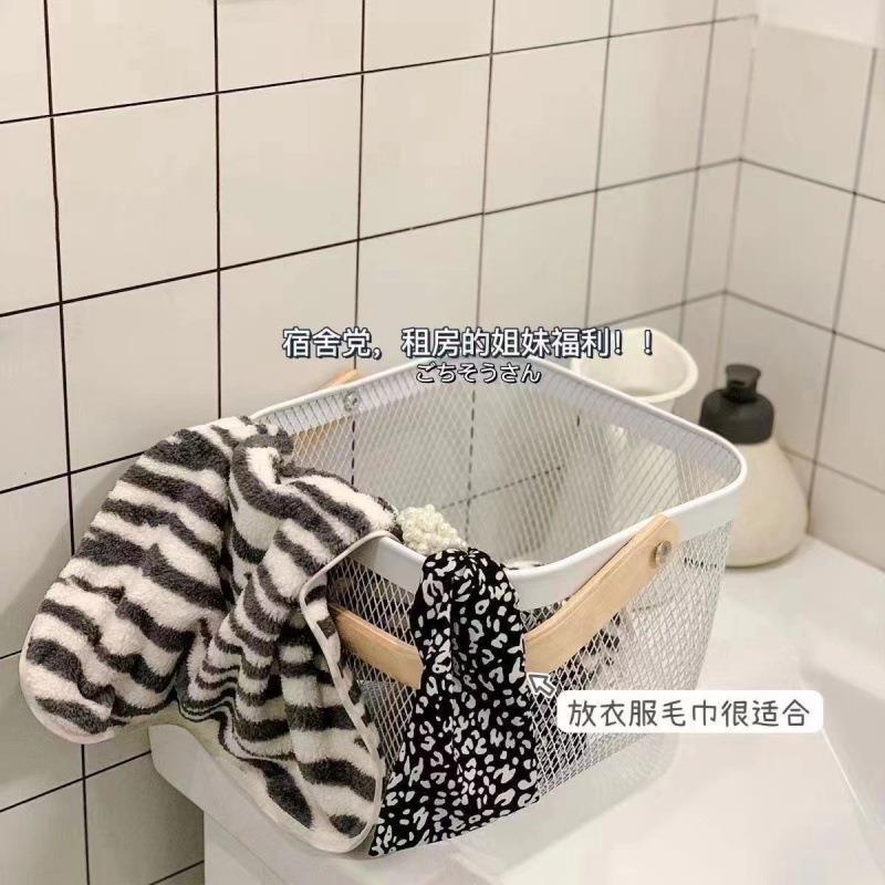 Multifunctional milk purple ruisato cut out storage basket ins high value desktop for home miscellaneous basket storage storage box