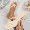 Plus size women's summer sandals & slippers for export - chunky heel, square toe, high heel, new  collection