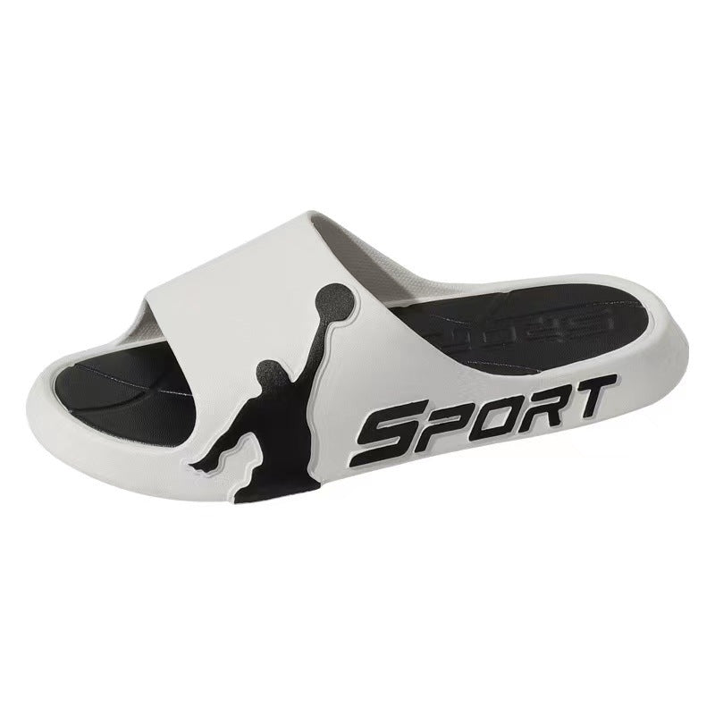 2022 new men's fashion slippers - summer outdoor anti-slip sports slides, couple's anti-odor home bathroom sandals for women