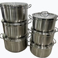 export stainless steel 6pcs pot suitthickened large capacity stainless steel pot
