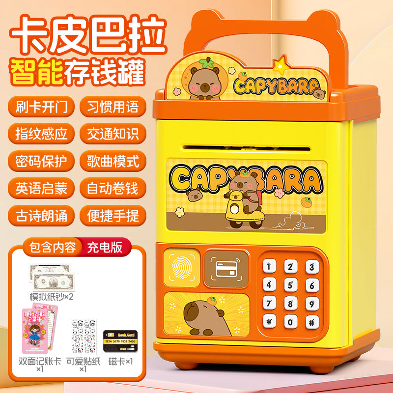 Culomi piggy bank password box can only go in and out of piggy bank boy large capacity password lock storage cartoon animation