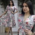 Aliexpress cross-border sourcing: african fashion plus size women's clothing -  summer collection - slimming chiffon printed dress