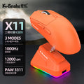 Viper x11 mouse lightweight esports gaming tri-mode wireless bluetooth mouse with charging rgb dock for desktop