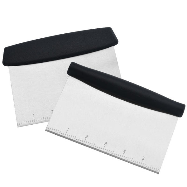 Stainless steel with graduated noodle cutter, baking scraper, dough cutting knife, rice flour scraper, spot fritters knife